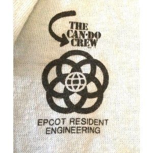 Vintage Disney Epcot Resident Engineering Cast Member Exclusive L shirt CAN DO